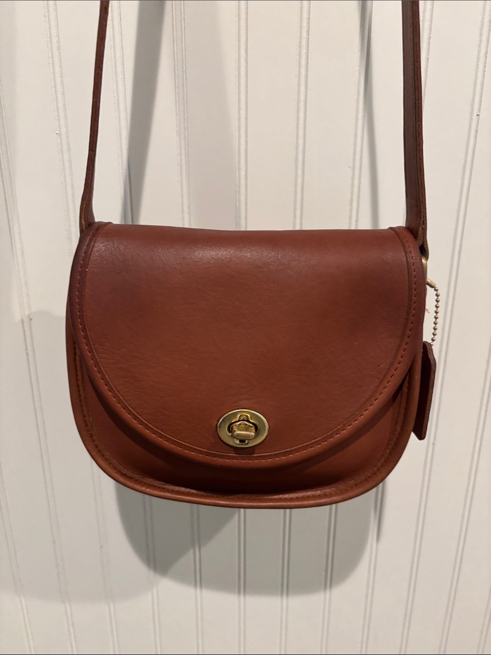 Coach Watson 9981 Classic Brown Leather Crossbody Bag